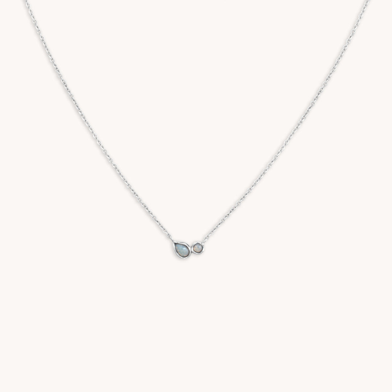 Opal Bezel Pendant Necklace for Women
