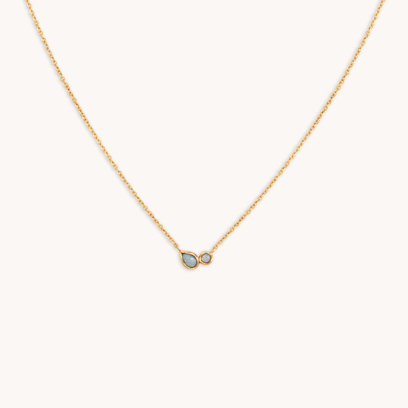 Opal Bezel Pendant Necklace for Women