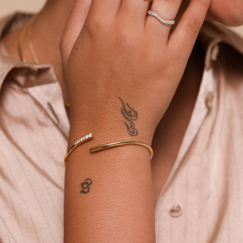 Luna Crystal Cuff Bracelet for Women