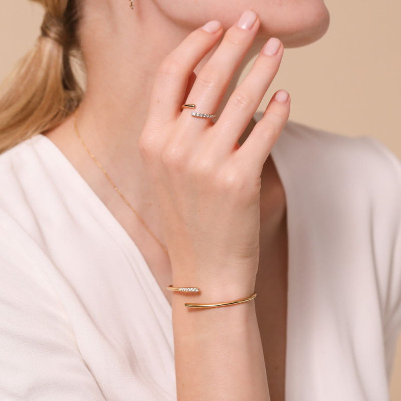 Luna Crystal Cuff Bracelet for Women