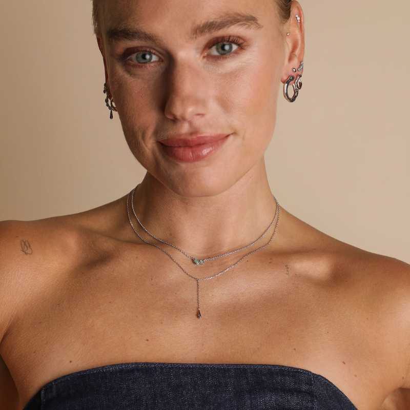 Opal Bezel Pendant Necklace for Women