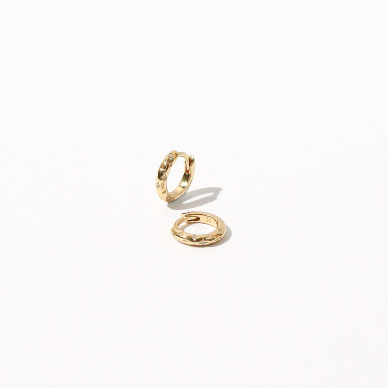 Cosmic Star Bold Huggie Earrings for Women