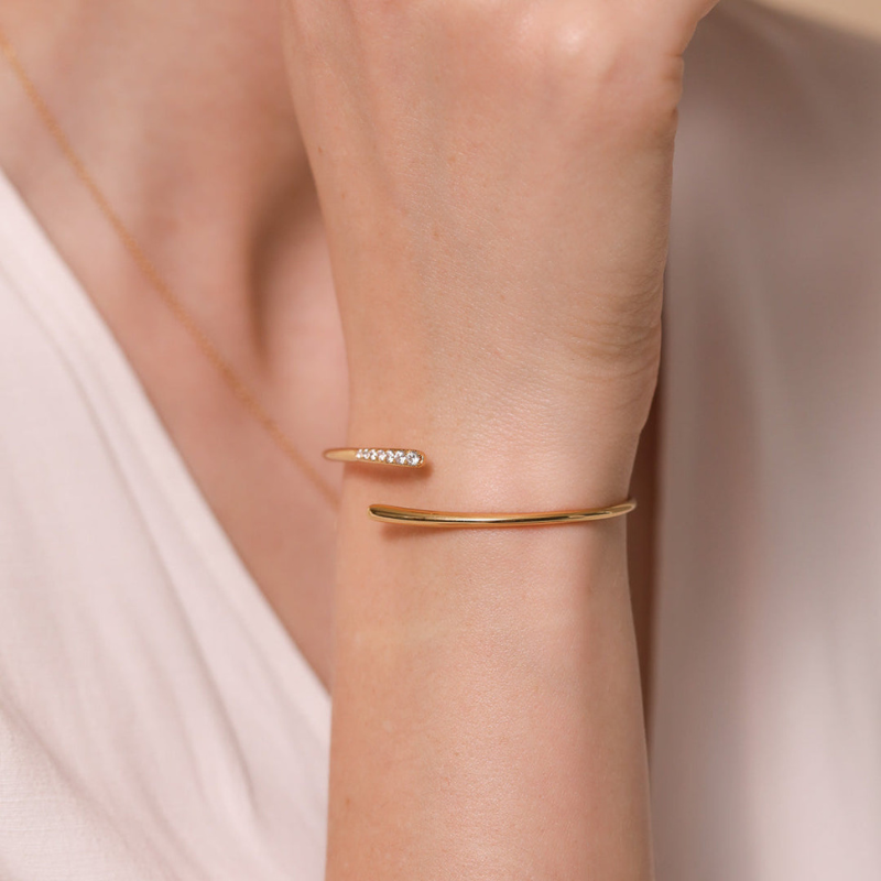 Luna Crystal Cuff Bracelet for Women