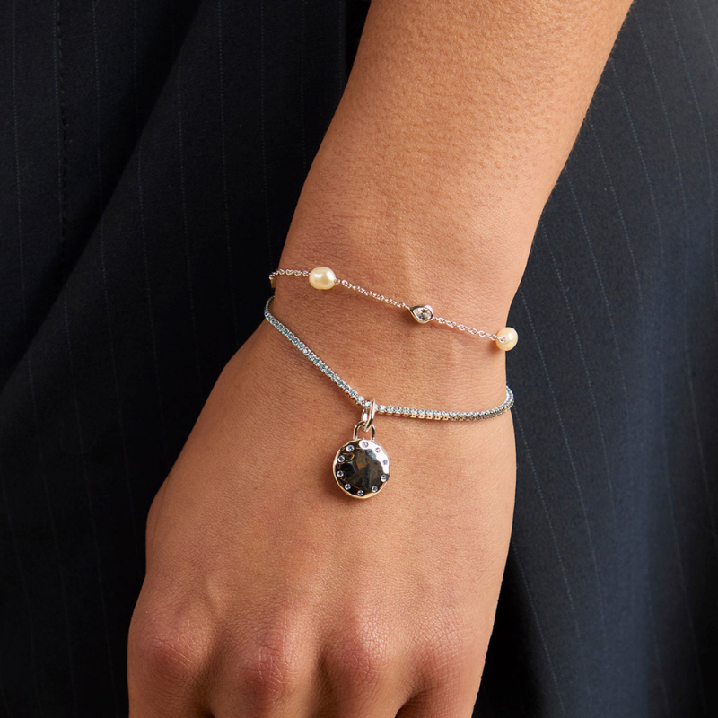 Pearl & Crystal Charm Bracelet for Women