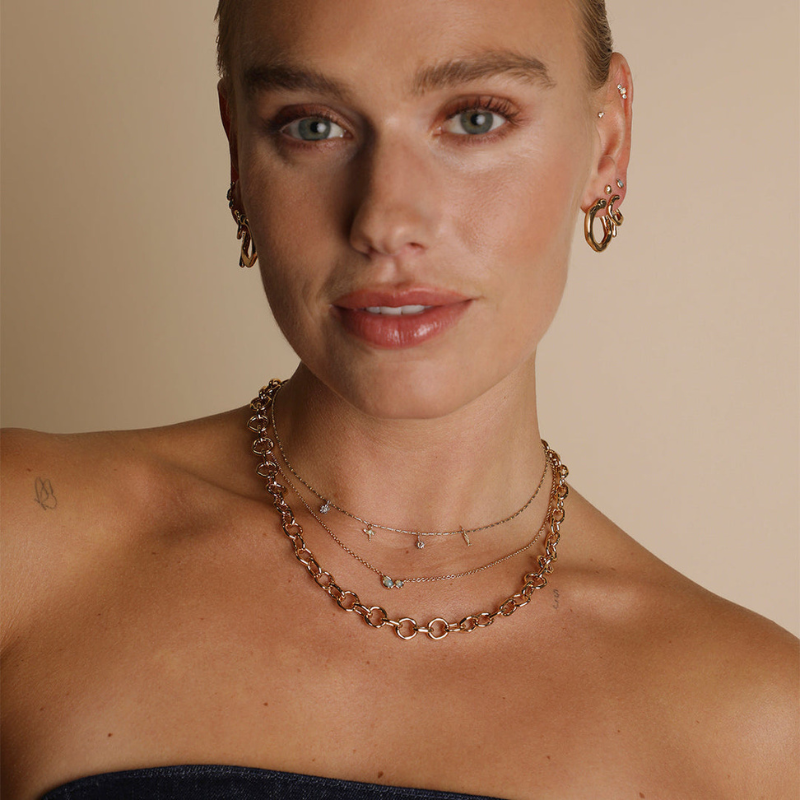 Opal Bezel Pendant Necklace for Women