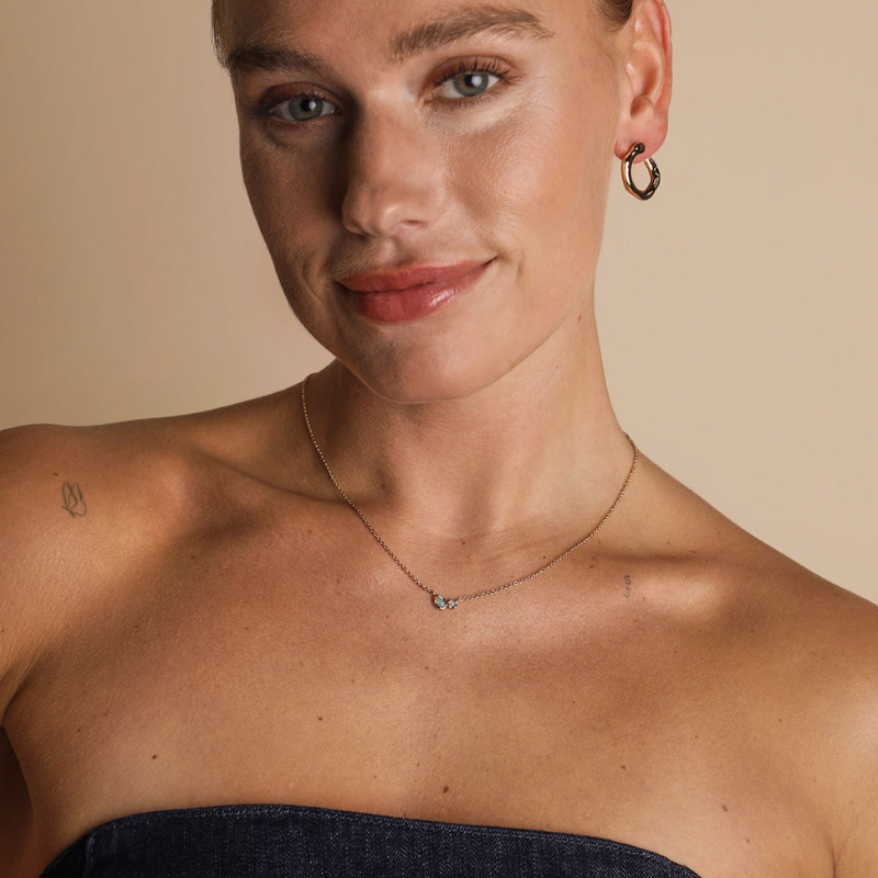 Opal Bezel Pendant Necklace for Women